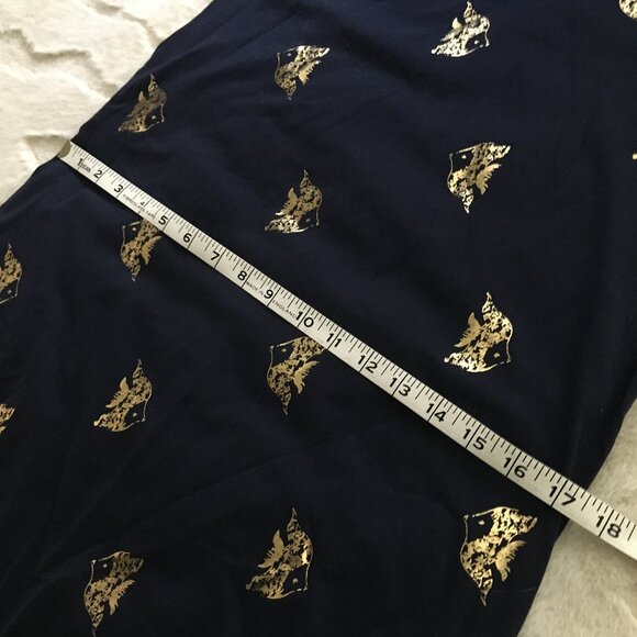 Lilly Pulitzer Preston Gold Foil Fish Print Tunic Dress Small - Picture 14 of 16